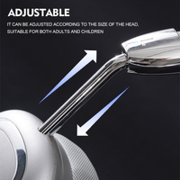 Black Comfortable Bluetooth Over-Ear Headphones - Soft Earmuffs, Foldable Design, Stereo Sound thumbnail
