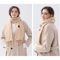 Khaki Heated Scarf - Electric Warming Scarf, Winter Outdoor Essential (Without power bank) thumbnail