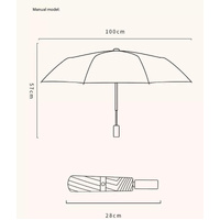 Cat Shadow Cute Cartoon Umbrella - Sun/Rain Umbrella thumbnail