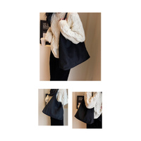Black Women's Vintage Bucket Bag - Fashionable Shoulder Bag thumbnail