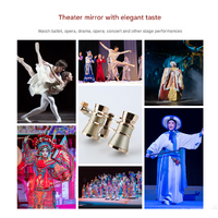 White Elegant Theatre Binoculars - Portable & Stylish Handheld Opera Glasses (Focal length: 400mm) thumbnail