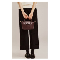 Grape Purple Woven Shoulder Bag - Stylish Dumpling Bag, Simple and Versatile Crossbody for Women thumbnail