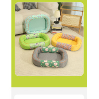 Size M Yellow Cozy Pet Bed for Small Dogs and Cats - Durable & Chew-Resistant Nest for All Seasons thumbnail