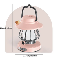 Purple Retro Snail Night Light - Portable Rechargeable Camping Lantern with Hook, 3-Color Dimming thumbnail
