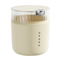 White desktop trash can (standard 1-roll garbage bag) 14cm * 15cm (including button) * 16cm thumbnail