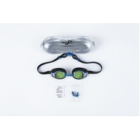 Junior mirrored lens swimming goggles golden colour thumbnail