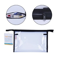 Waterproof PVC Clear Zippered Carry Pouch thumbnail