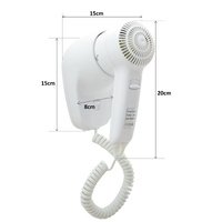 Wall Mount Hair Dryer 1200W - White thumbnail