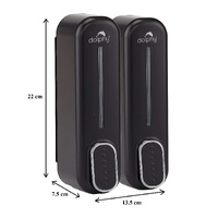 CLASSIC Dual Soap/Shampoo Dispenser 300ml -Black thumbnail