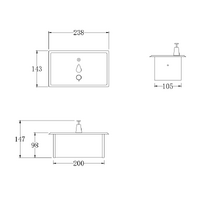 Recessed Mounted Soap Dispenser 1400 ML thumbnail