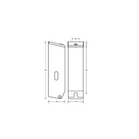 Triple Toilet Roll Dispenser - Silver thumbnail
