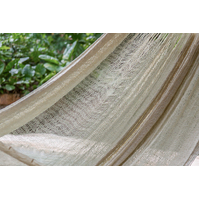 Mayan Legacy Queen Size Super Nylon Mexican Hammock in Cream Colour thumbnail