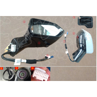 Black 10 +1 Wire RH 2022 and before Great Wall Haval H6 Edition Electric Folding Steering Car Rearview Assembly Exterior Mirrors thumbnail