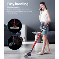 Devanti Stick Vacuum Cleaner Bagless Cordless Red 150W thumbnail