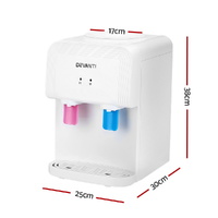 Devanti Water Cooler Dispenser Bench Top White thumbnail