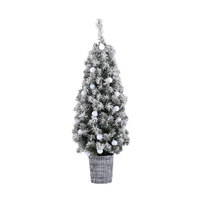 Jingle Jollys Christmas Tree 1.2M Potted Snowy Xmas Tree thumbnail