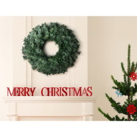 Jingle Jollys 60cm Christmas Wreath Garland Xmas Decorations Wedding Party thumbnail