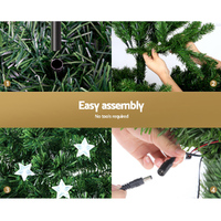Jingle Jollys 1.2m Christmas Tree Optic Fibre LED Xmas tree Multi Colour thumbnail