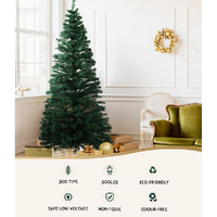 Jingle Jollys 1.8m Christmas Tree Optic Fibre LED Xmas tree 300 Tips thumbnail