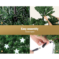 Jingle Jollys 1.8m Christmas Tree Optic Fibre LED Xmas tree Multi Colour thumbnail