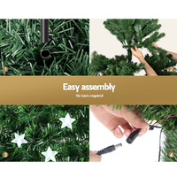 Jingle Jollys 2.4m Christmas Tree Optic Fibre LED Xmas tree Multi Colour thumbnail