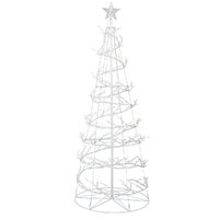 Jingle Jollys Christmas Tree 1.8M 6FT LED Xmas Decoration Cold White Lights thumbnail
