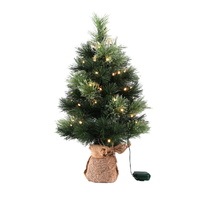 Jingle Jollys Tabletop Christmas Tree 60CM 8 Light Modes Timer Function thumbnail