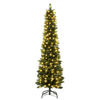 Jingle Jollys Christmas Tree 1.8m Pre-Lit 200 LED Lights Xmas Tree Decorations thumbnail