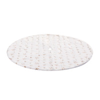 Jingle Jollys Christmas Tree Skirt 120cm Snowflake Ornaments Xmas Decorations thumbnail