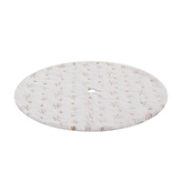 Jingle Jollys Christmas Tree Skirt 90cm Snowflake Ornaments Xmas Decorations thumbnail