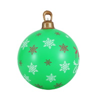 Jingle Jollys Christmas Inflatable Ball Bauble 60cm Outdoor Decoration Green thumbnail
