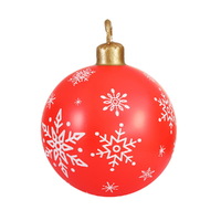 Jingle Jollys Christmas Inflatable Ball Bauble 60cm Outdoor Decoration Red thumbnail