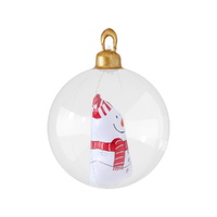 Jingle Jollys Christmas Inflatable Ball 60cm Snowman Decoration Giant Bauble thumbnail