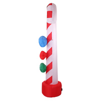 Jingle Jollys Christmas Inflatable Candy Pole 2.4M Illuminated Decorations thumbnail