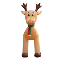 Jingle Jollys Christmas Inflatable Reindeer 5M Illuminated Decorations thumbnail