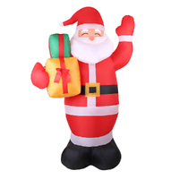 Jingle Jollys Christmas Inflatable Santa 2.4M Illuminated Decorations thumbnail