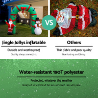 Jingle Jollys Christmas Inflatable Archwary 2.8M Illuminated Decorations thumbnail