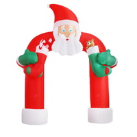 Jingle Jollys Christmas Inflatable Santa Archway 2.3M Outdoor Decorations Lights thumbnail