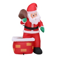 Jingle Jollys Christmas Inflatable Santa Illuminated Decorations thumbnail