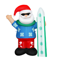 Jingle Jollys Christmas Inflatable Santa 1.6M Illuminated Decorations thumbnail