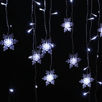 160 LED 6M Christmas Lights Icicle Light Solar Cold Jingle Jollys thumbnail