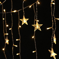 160 LED 6M Christmas Lights Icicle Light Solar Warm Jingle Jollys thumbnail