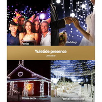 Jingle Jollys Christmas Lights 100 LED 10M String Light Snow Decorations thumbnail
