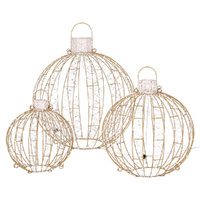 3 PCS Christmas Lights 360 LED Fairy Light Ball Decorations Jingle Jollys thumbnail