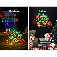 0.76M Christmas Lights 216 LED Bell Motif Light Decorations Jingle Jollys thumbnail