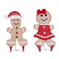 30 LED Christmas Lights Gingerbread Motif Fairy Light Decoration Jingle Jollys thumbnail