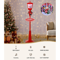 1.8M Christmas Lights Post Lamp LED Outdoor Decorations Jingle Jollys thumbnail