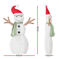 0.97M Christmas Lights Snowman 80 LED Decorations Jingle Jollys thumbnail