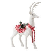 Jingle Jollys Christmas Reindeer 80cm Glitter Deer Ornaments Party Decorations thumbnail