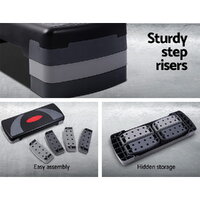 Everfit 3 Level Aerobic Step Exercise Stepper 78cm Gym Home Fitness thumbnail